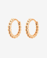 Pellet Hoops Rose Gold