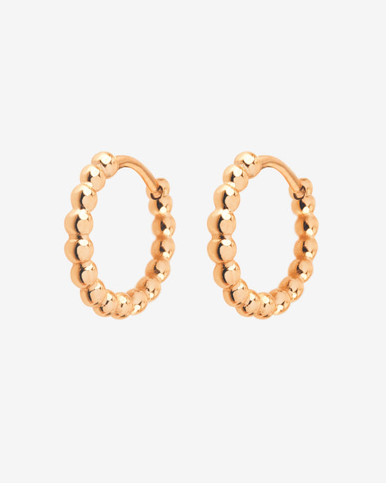 Pellet Hoops Rose Gold
