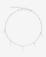 Perla Blanco Anklet Silver