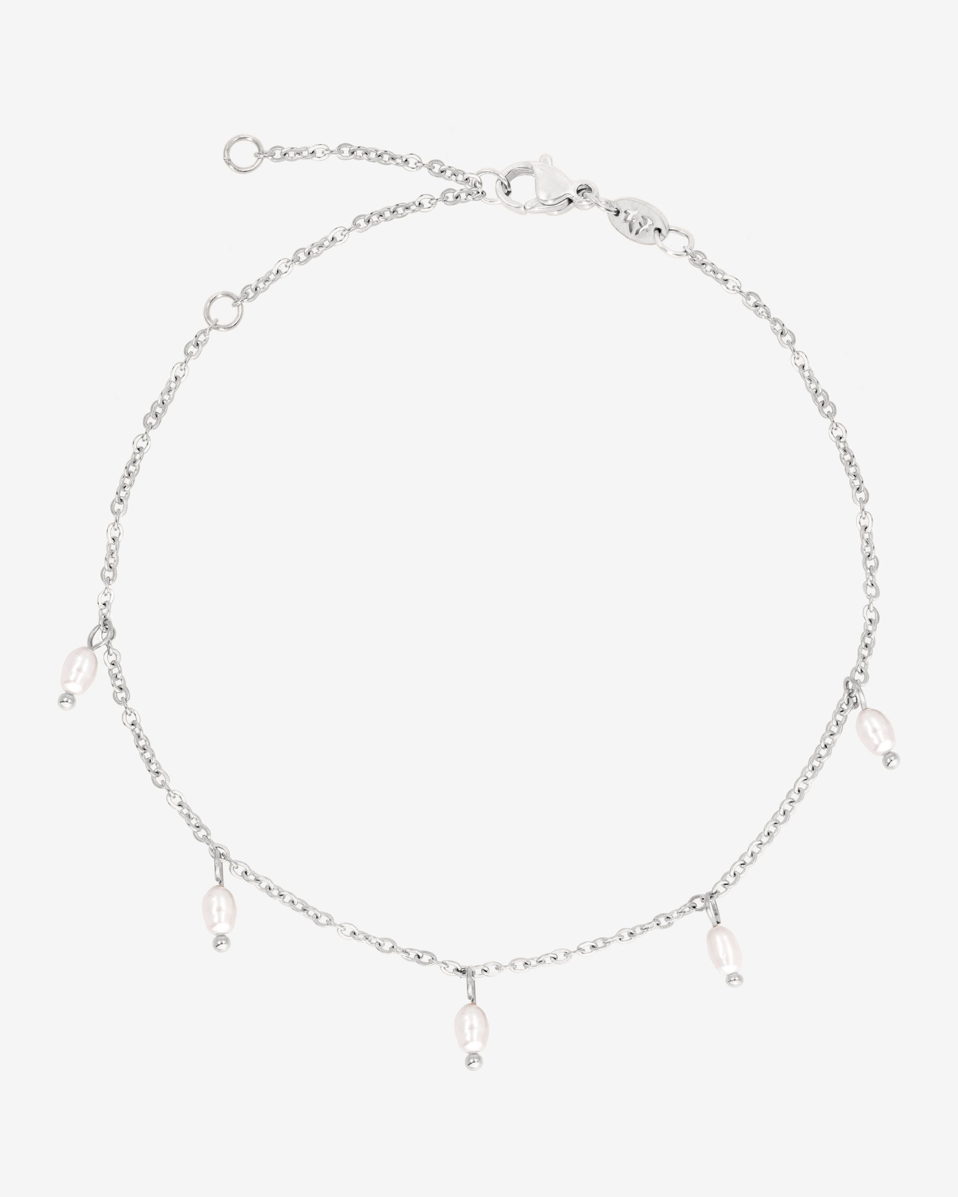 Perla Blanco Anklet Silver