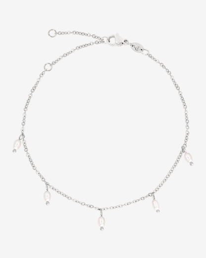 Perla Blanco Anklet Silver
