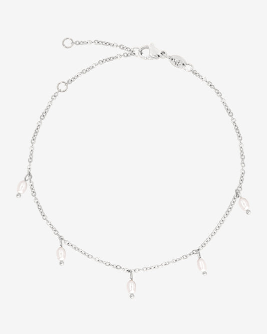 Perla Blanco Anklet Silver