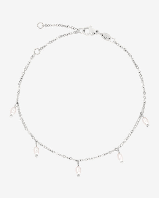 Perla Blanco Anklet Silver