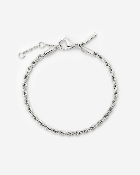 Rope Chain Bracelet Silver