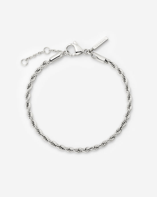Rope Chain Bracelet Silver
