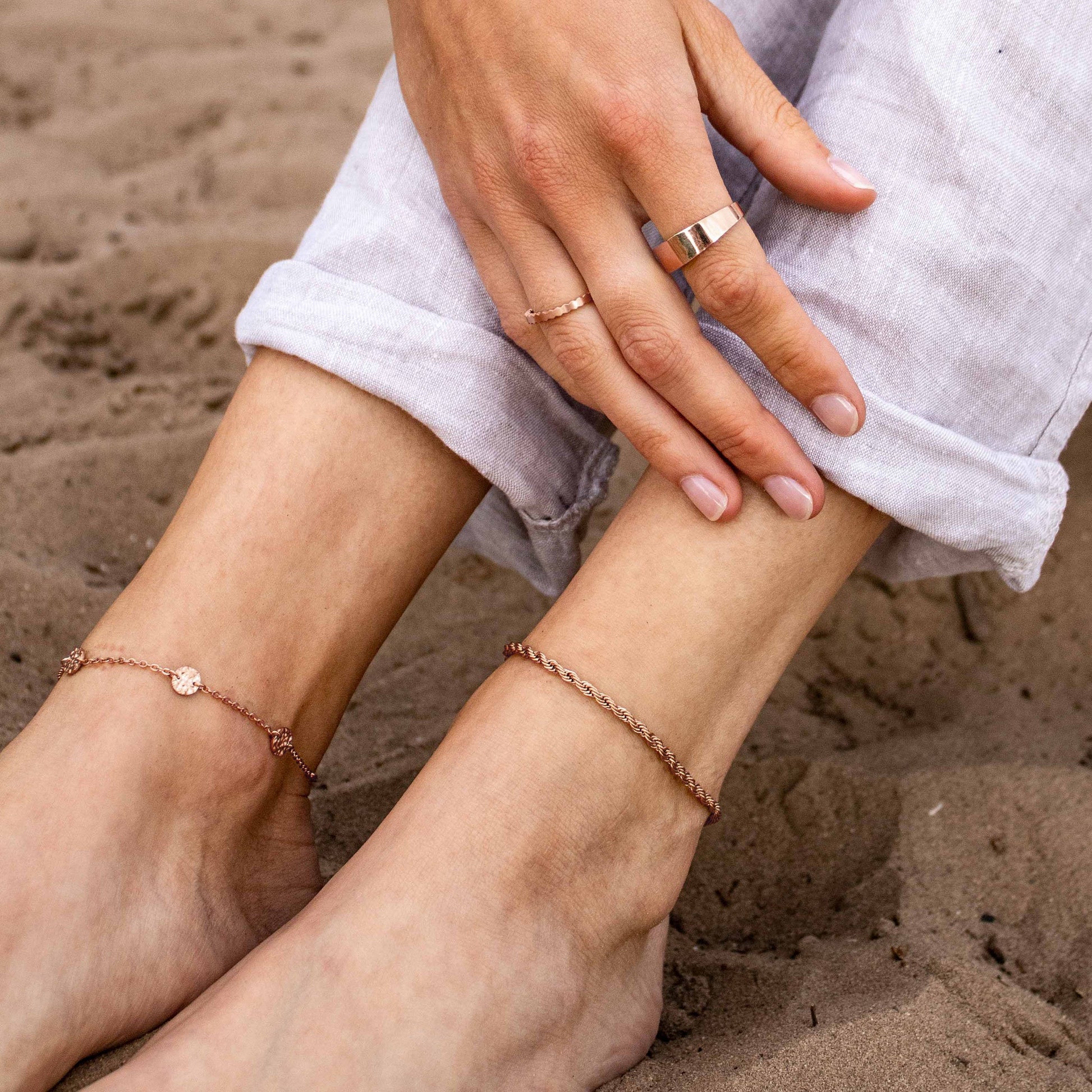 Juana Anklet Rose Gold