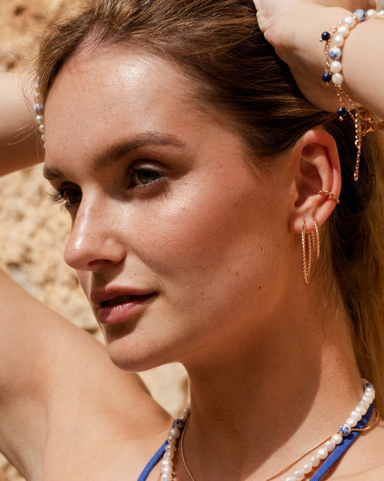 Twisted Hoops Extra Large Rose Gold