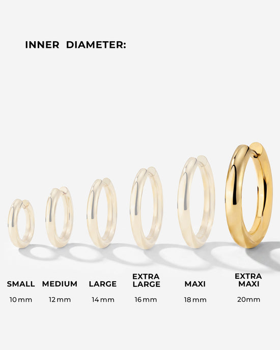 Chunky Hoopies Extra Maxi Rose Gold