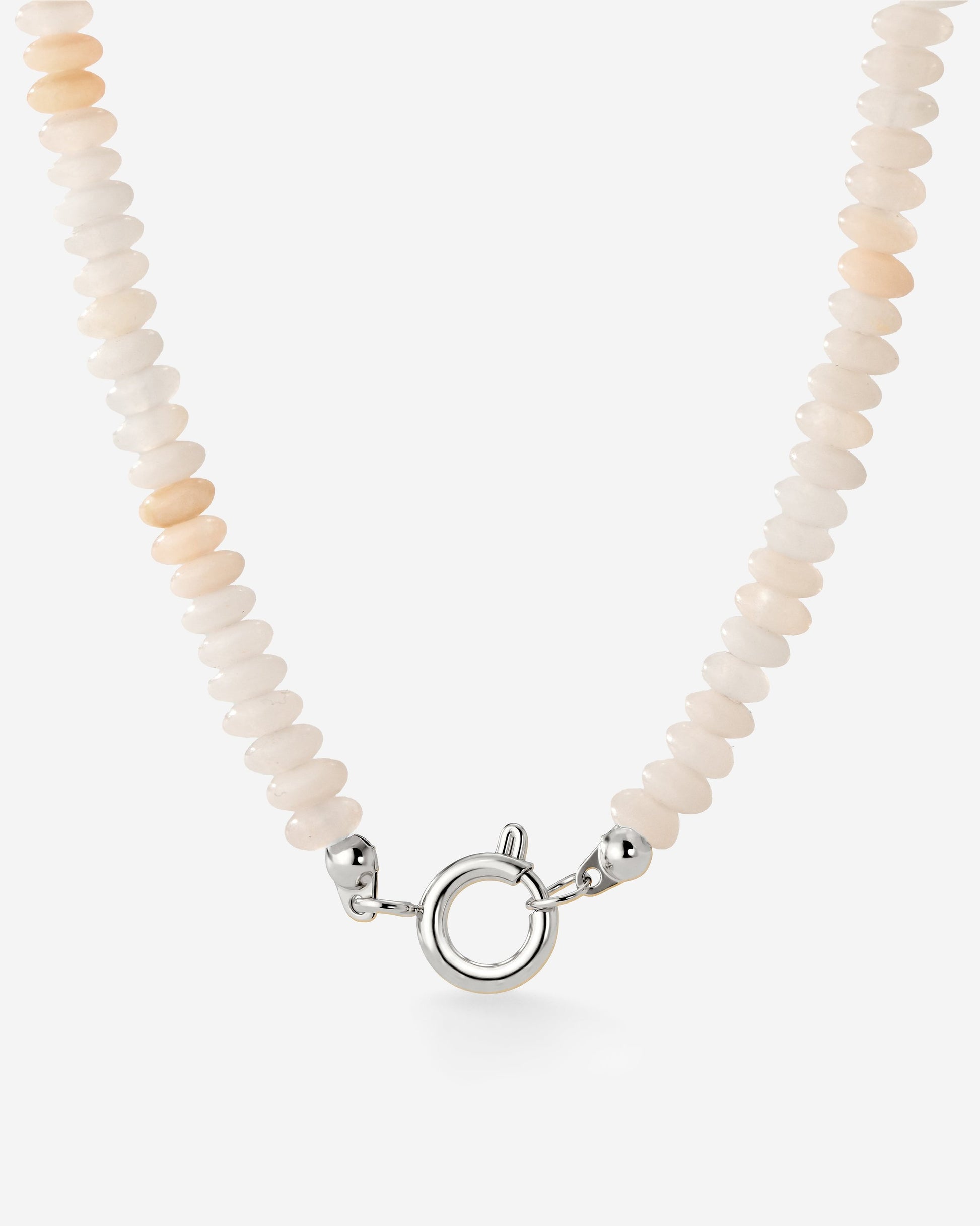 Blushstone Charm Necklace Silver
