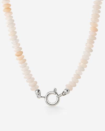 Blushstone Charm Necklace Silver