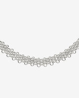 Bold Mesh Necklace Silver