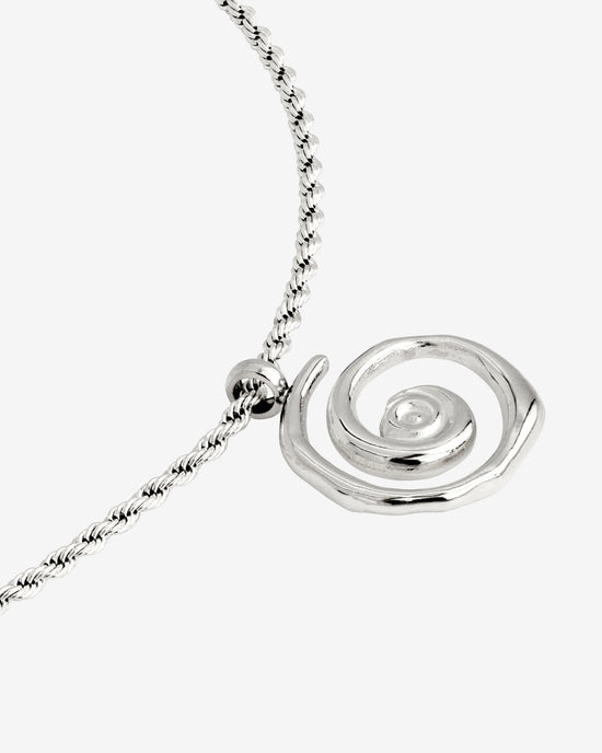 Sweet Swirl Necklace Silver