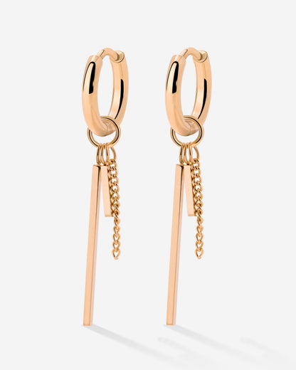 This and That Hoop Set Small Rose Gold