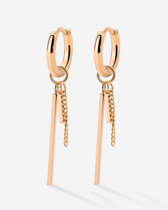 This and That Hoop Set Small Rose Gold