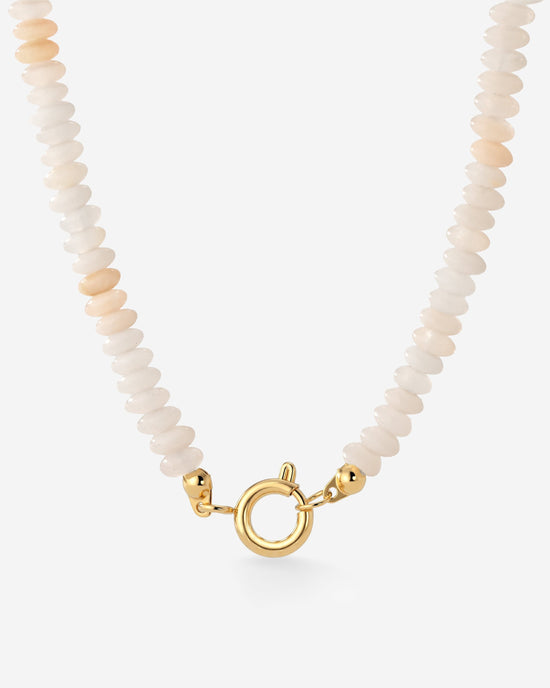 Blushstone Charm Necklace Gold