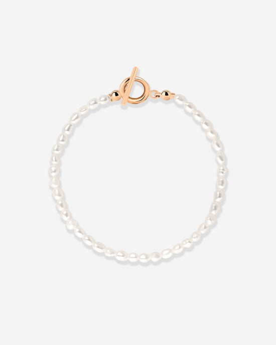 Lenis Loving Pearl Bracelet Rose Gold