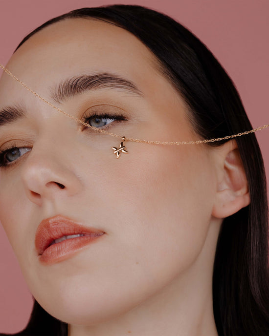Pisces Bubble Necklace Rose Gold