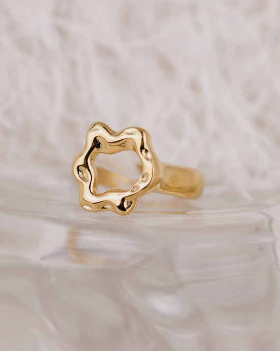 Melting Donut Ring Rose Gold