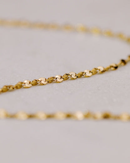 Tinsel Chain Bracelet gold