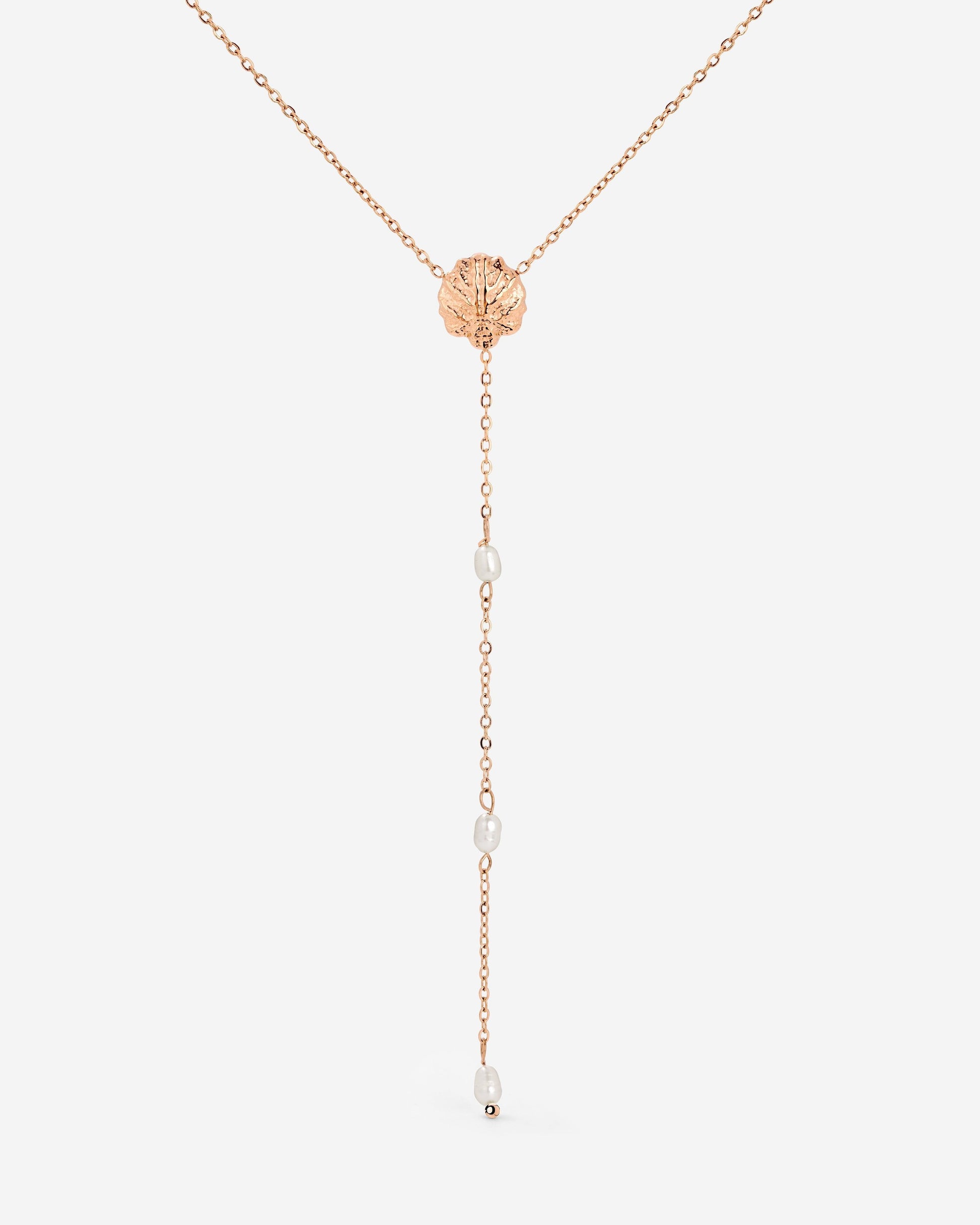 Ocean Lovers Y-Necklace Rose Gold