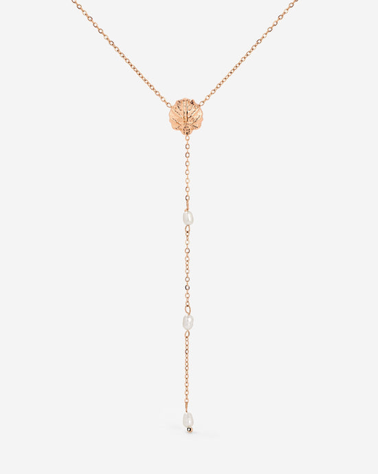 Ocean Lovers Y-Necklace Rose Gold