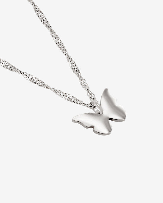 Flutterby Necklace Silver