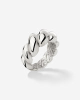 Bold Twist Ring Silver