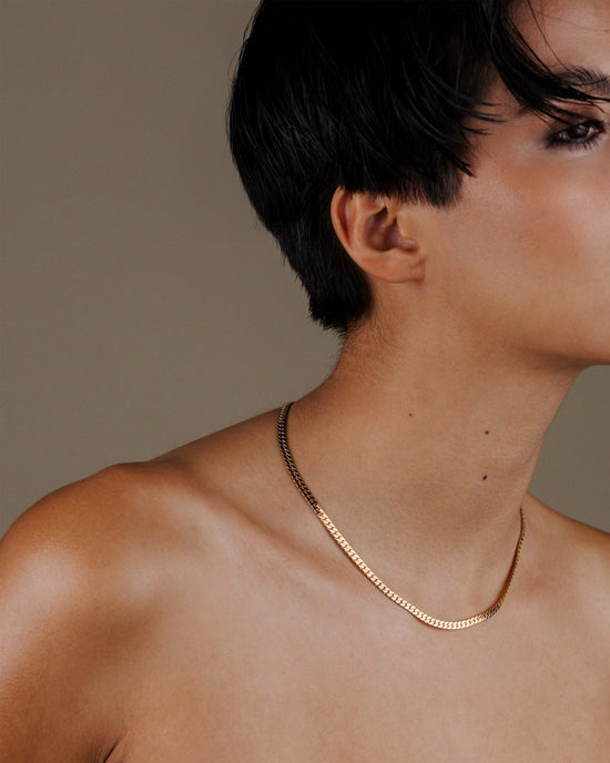 Snaked Necklace Rose Gold
