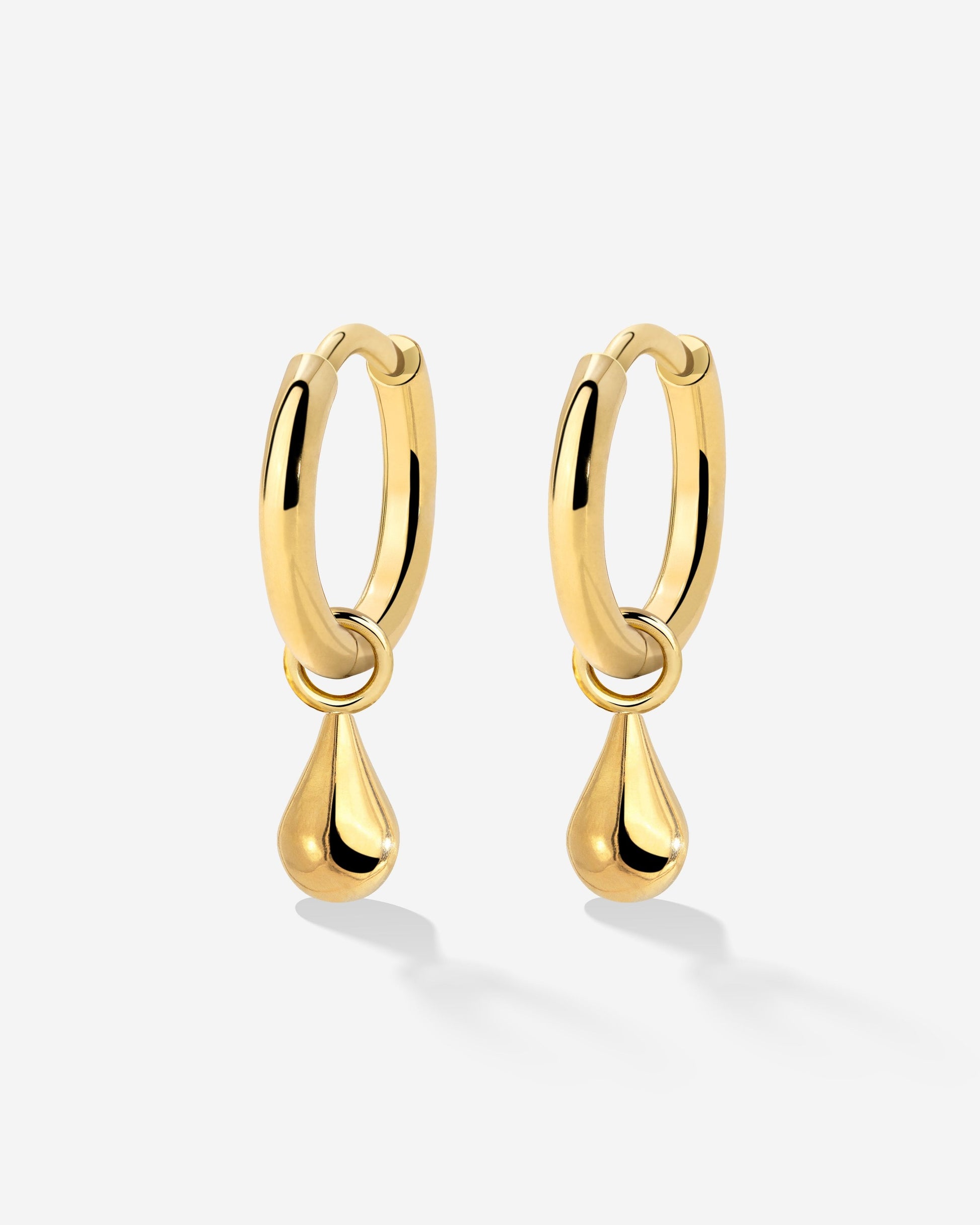 Drop it Hoop Set Small Gold