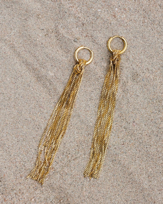 Sea Strands Hoop Set Small gold