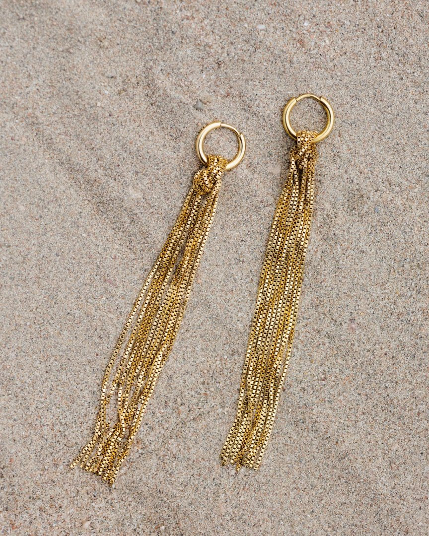 Sea Strands Hoop Set Small Gold
