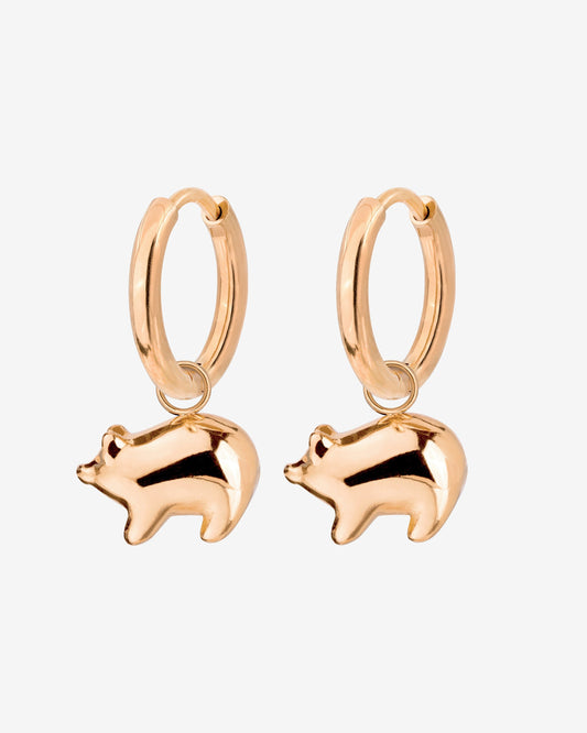Piggy Hoop Set Small Rose Gold