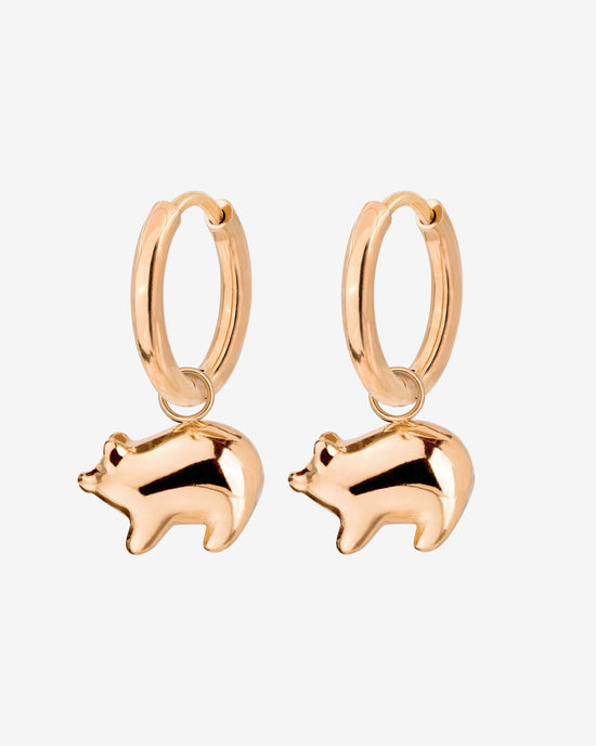 Piggy Hoop Set Small Rose Gold