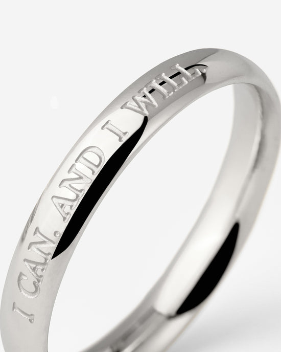 I can. And I will Ring Silver