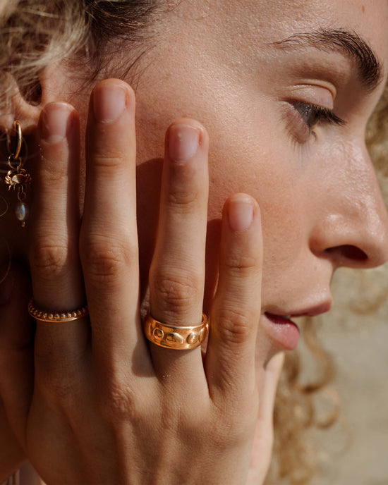 Boho Dots Ring Rose Gold