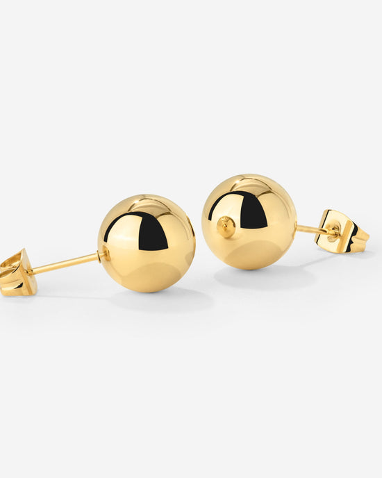 Bubbly Studs Medium gold