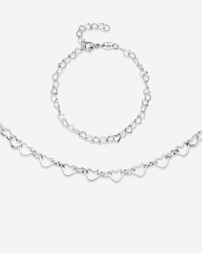Heart after Heart Bundle Silver