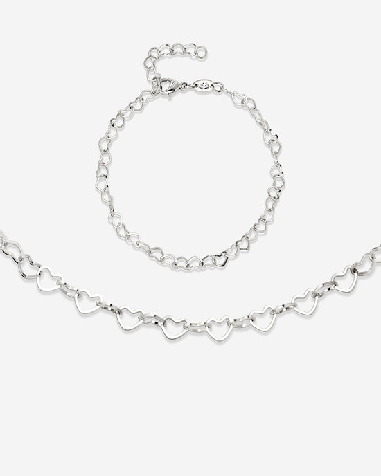 Heart after Heart Bundle Silver