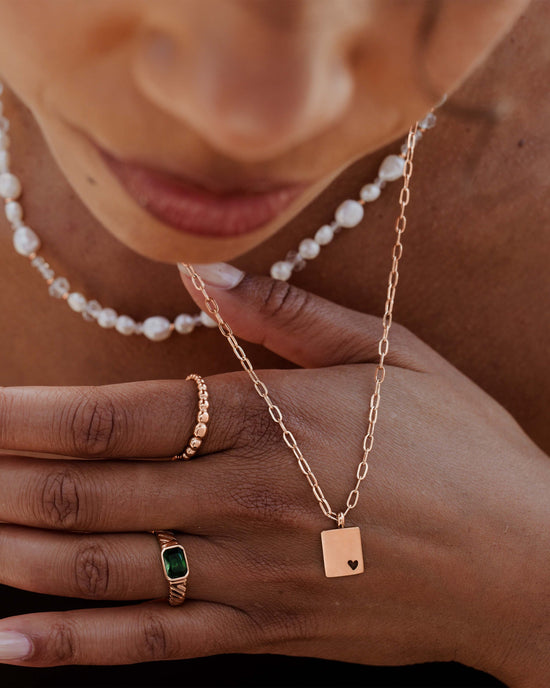 Brilliant Emerald Ring Rose Gold