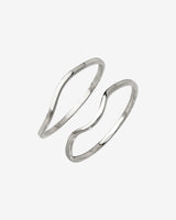 Skinny Dip Ring Duo Silver