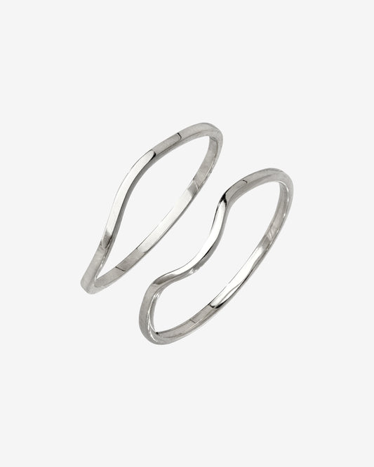 Skinny Dip Ring Duo Silver
