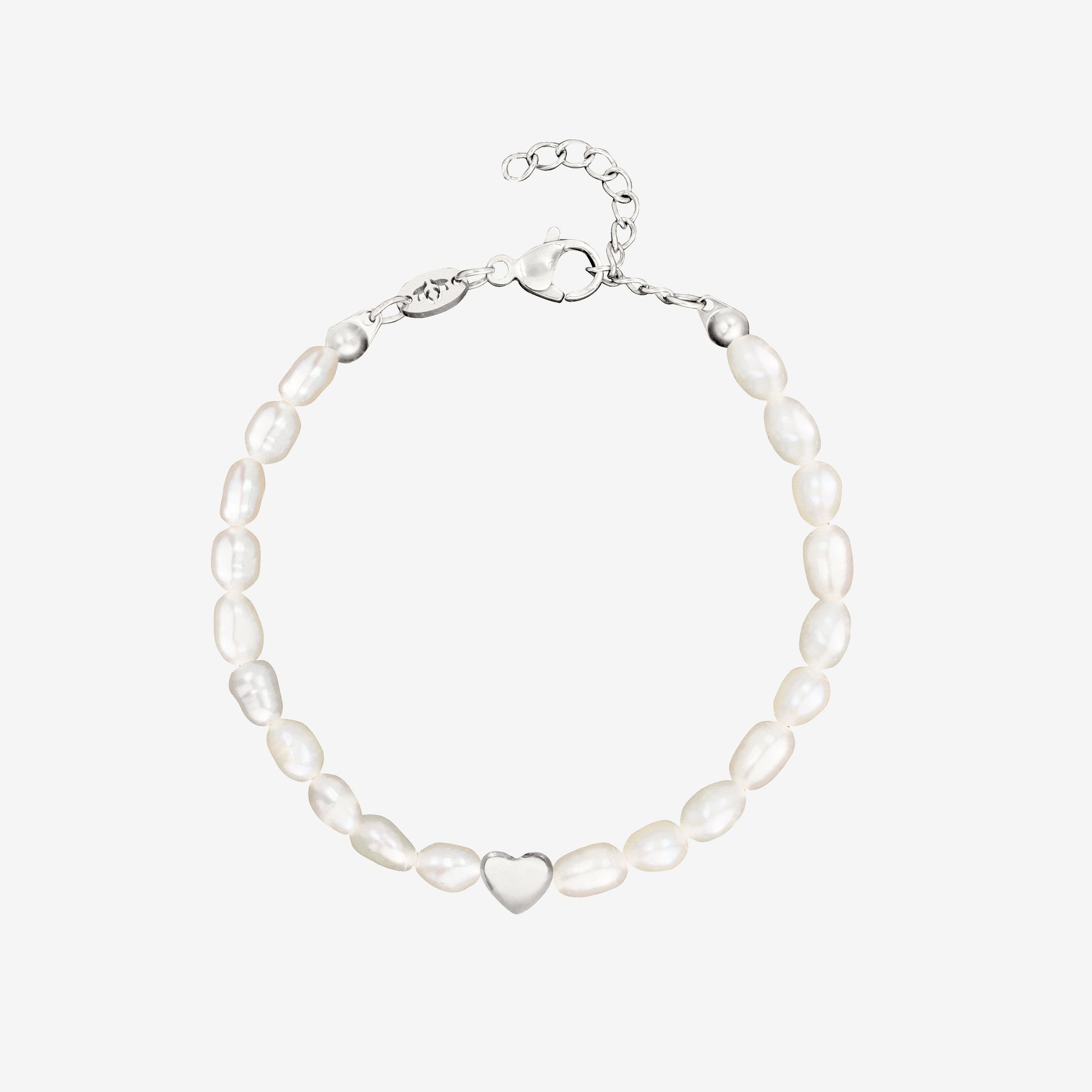 Love me a Pearl Bracelet Silver