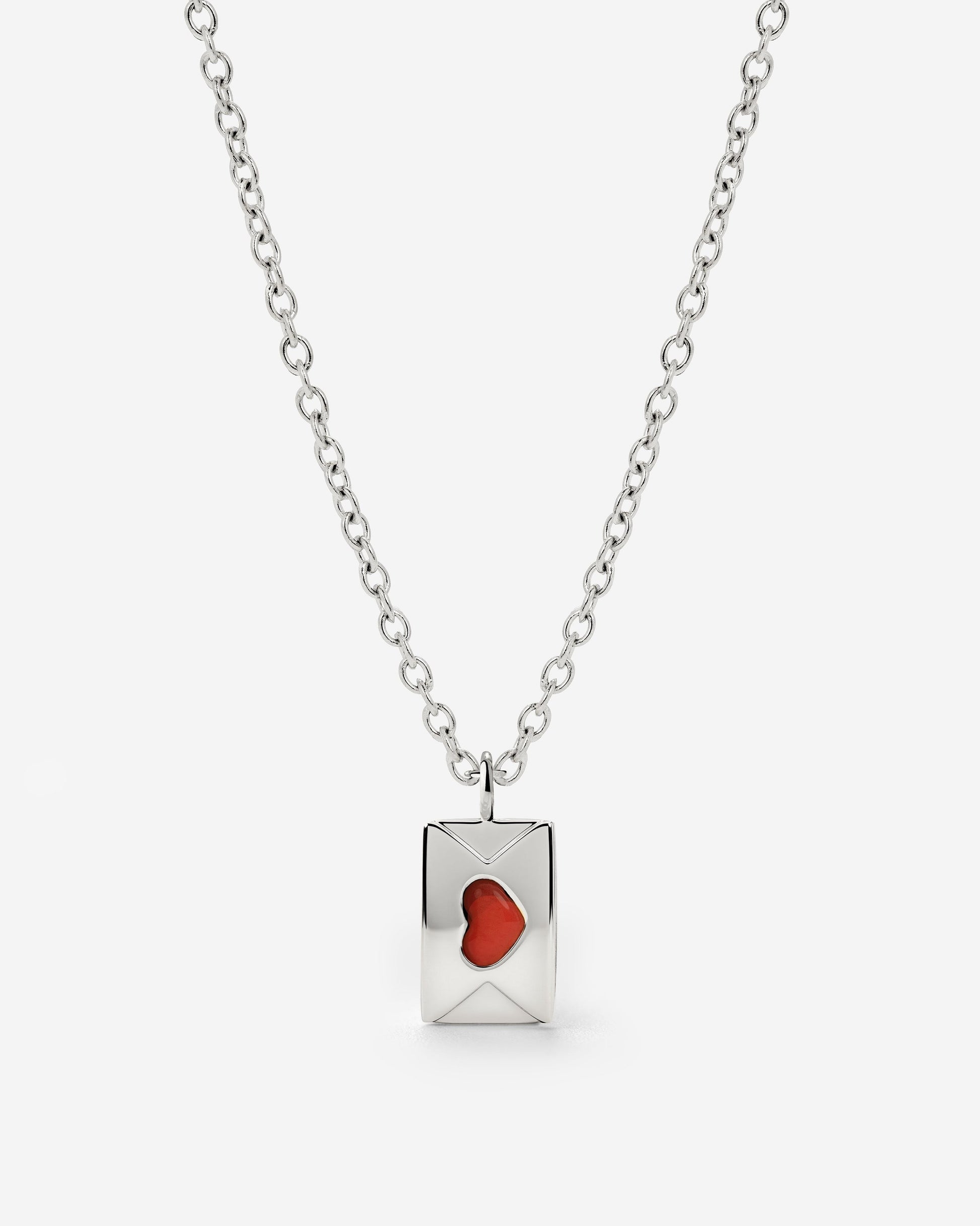 Love Letter Necklace Silver