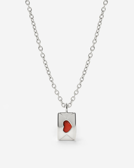 Love Letter Necklace Silver