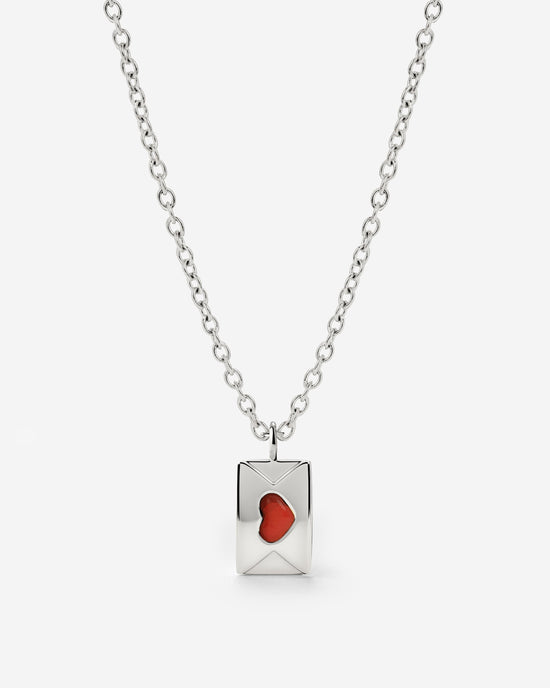 Love Letter Necklace Silver