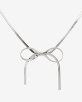 Sweet Bow Necklace Silver