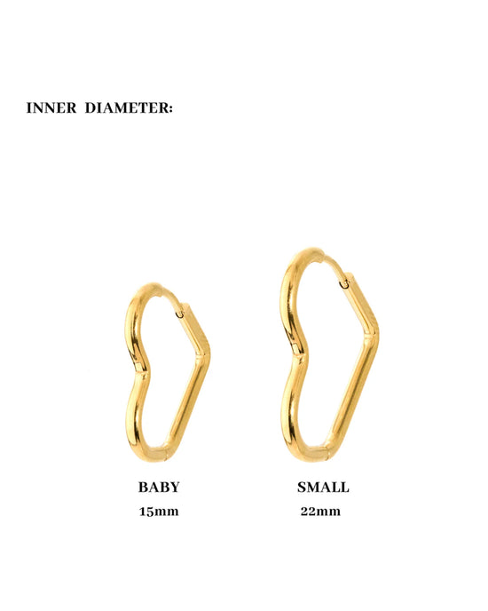 Heartily Hoop Set Gold