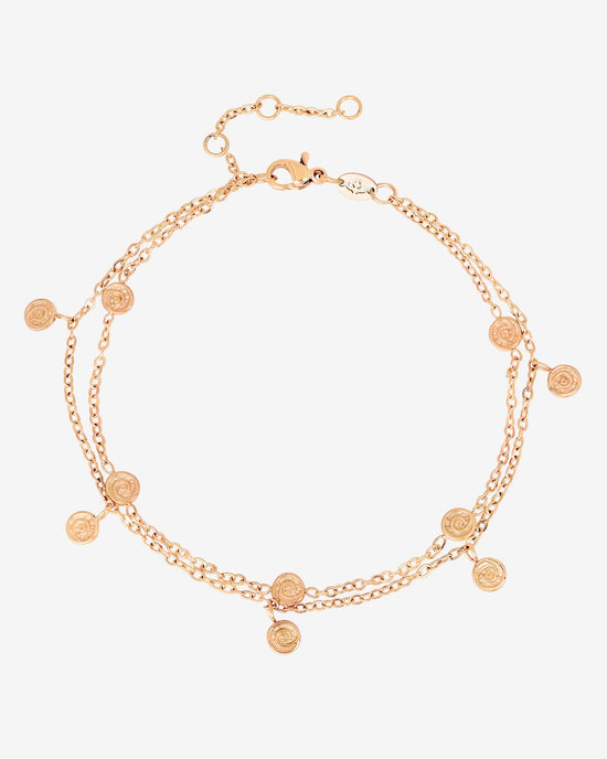 Swirl'n Double Bracelet Rose Gold