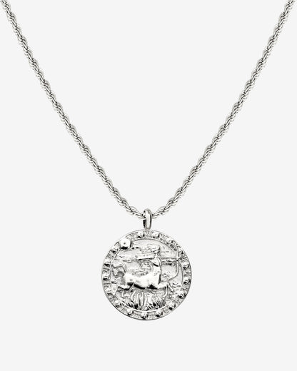 Zodiac Sign Necklace Silver