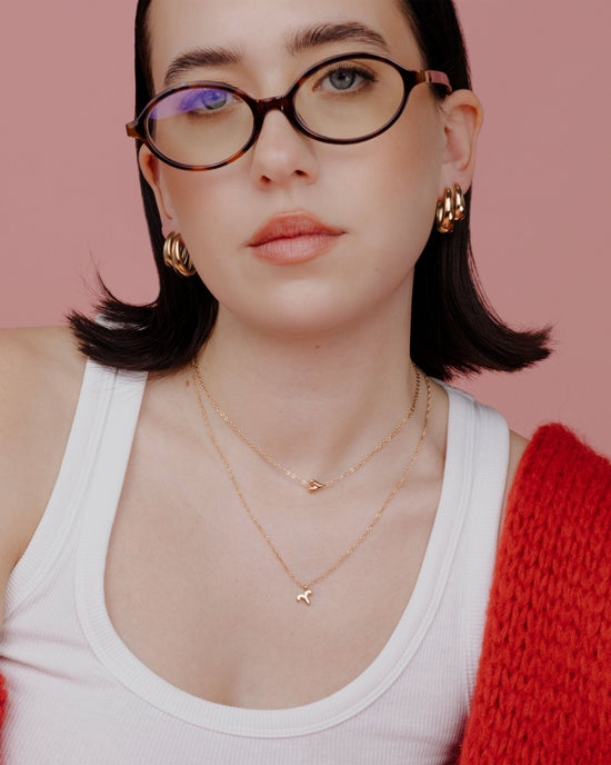 Aries Bubble Necklace Rose Gold